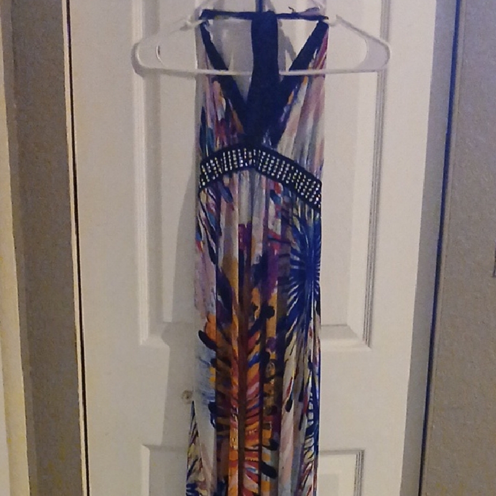 Shoreline Vibrant Multicolor Maxi Dress